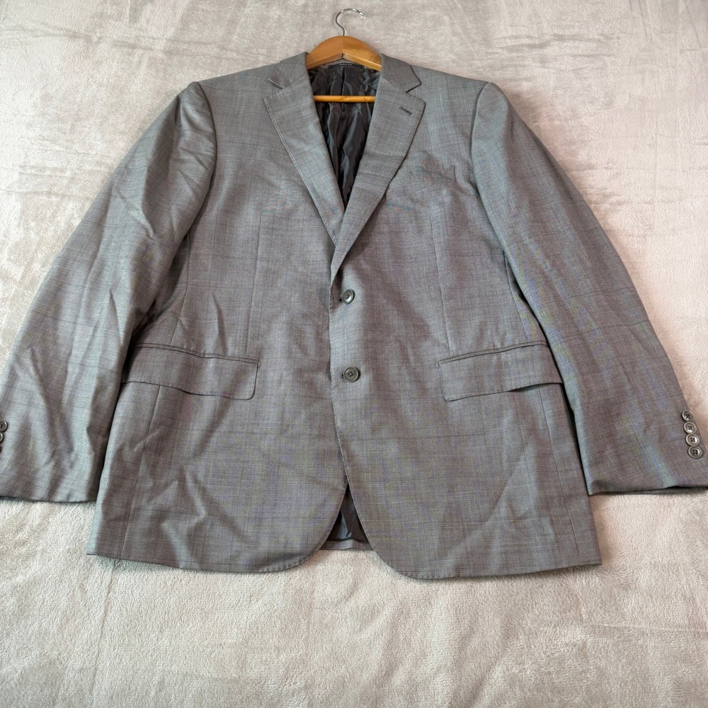 Ermenegildo Zegna Mila Trofeo Mens 44R Gray Wool Blazer Sport Coat Italy Preppy